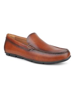 ATESBER - Men Brown Slip On Casual Loafers