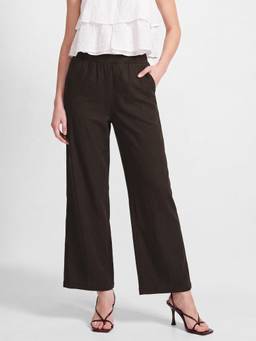 max - Womens Solid Pull On Pant