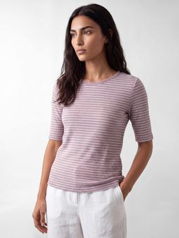 max - Womens Purple Stripes Top