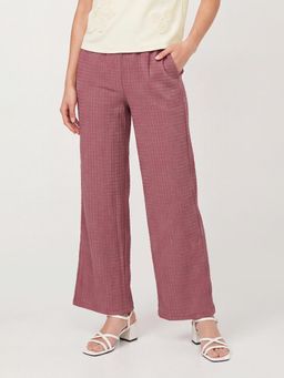 max - Womens Purple Textured Trouser