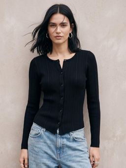 Outzidr - Black Button Down Cardigan