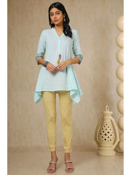 Soch - Womens Beige Viscose Blend Pant with Thread Work