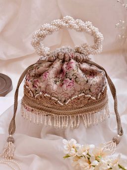 AMYRA - Elora Old Rose Potli