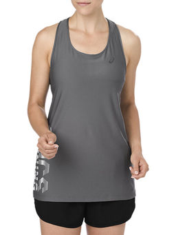 ASICS - Grey Solid Graphic Tank