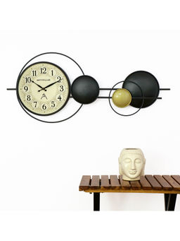 ARTYPILLAR - Iron Sheet and Pipe Modern Design with Dome Glass Wall Clock