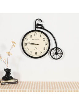 ARTYPILLAR - Iron Glossy Black Cycle Design Wall Clock