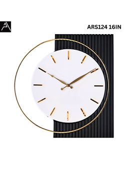 ARTYPILLAR - 16In Wooden Frame In Louvers Pattern and Golden Ring