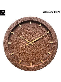 ARTYPILLAR - 14In Wooden Frame with Coral Pattern Finish Wall Clock