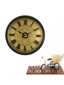 ARTYPILLAR - Iron Sheet with Brass Hand Embossed Dial and 3Mm Flat Glass Wall Clock