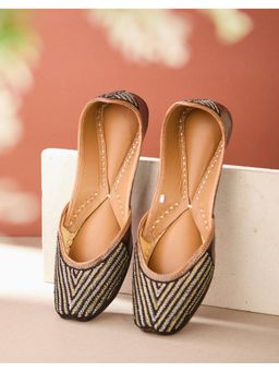 Fabindia - Black Leather Juttis