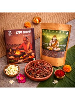 Ritualistic - Brown Mangalwar Hanuman Ji Pavitra Hawan Samagri