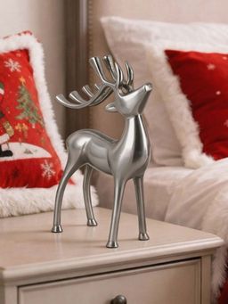 Metalsmith - Silver Contemporary Brushed Nickel Reindeer Figurine
