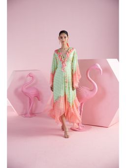 MANDIRA WIRK - Women'S Arda Printed V-Neck Dress