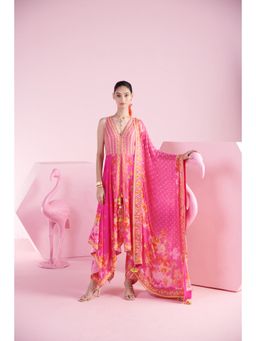 MANDIRA WIRK - Women'S Farida Floral Kurta with Pant and Dupatta (Set of 3)