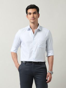 AD By Arvind - Men Blue Slim Fit Graph Checked Shirt