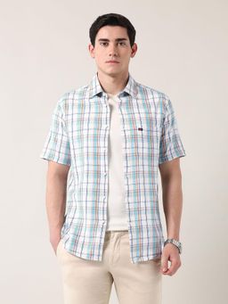 AD By Arvind - Men Multi-Color Airsoft Modern Slim Fit Shirt