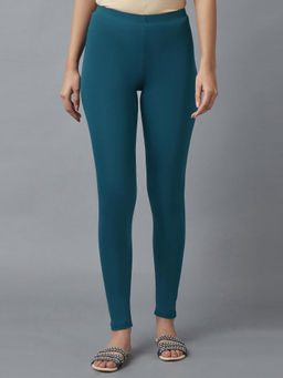 Elleven - Eleven Blue Cotton Lycra Leggings