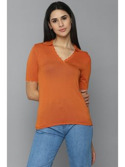 Allen Solly - Orange Solid Top