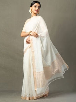 Fabindia - Cotton Mangalgiri Woven Sari