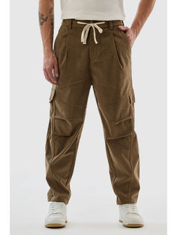 Snitch - Men Brown Polyester Cargo