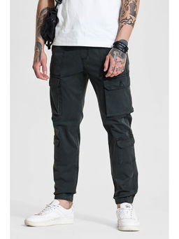 Snitch - Men Green Cotton/Elastane Cargo