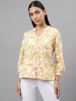 Latin Quarters - Women Floral Yellow Top