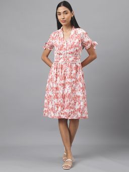 Latin Quarters - Women Midi Length Floral Print Dress