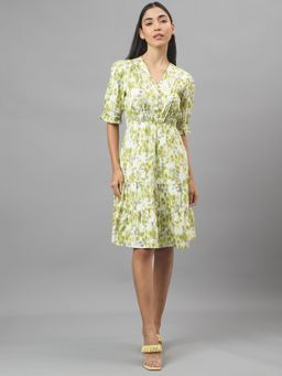 Latin Quarters - Women Floral Print Knee Dress