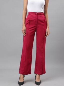 Latin Quarters - Women Solid Pink Pant