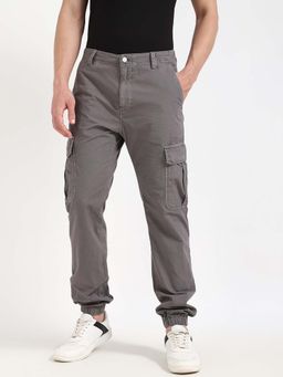 Tommy Hilfiger - Men Grey Solid Cargo