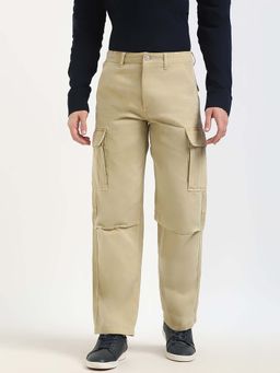 Tommy Hilfiger - Men Beige Solid Cargo