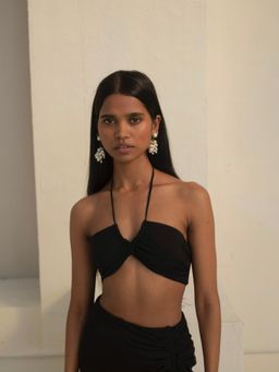 BEYOND - Ariel Crop Top Black