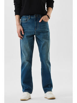 Snitch - Men Blue Solid Straight Casual Jeans