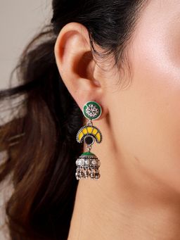 Voylla - Chandphool Bloom Drop Earrings