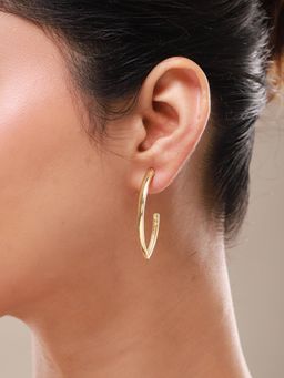 Voylla - Trendy Golden Everyday Essentials Earrings Combo (Pack of 3)