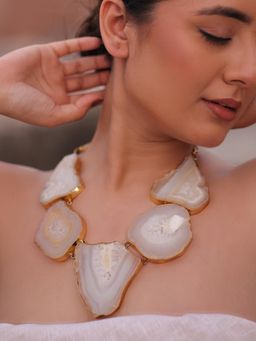BINNI - Drift Sea Agate Stone Necklace