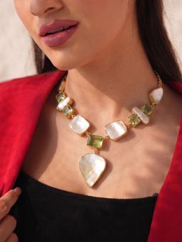 BINNI - Lumora Pearl-Glass Necklace