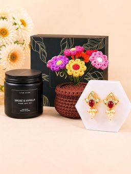 Voylla - Bloom and Glow Earrings Gift Hamper (Pack of 3)