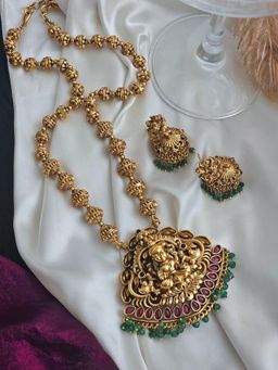 BINNI - Divine Lakshmi Brass Necklace Set