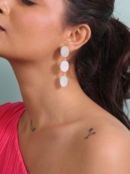 BINNI - Elara Mother of Pearl Dangler Earrings