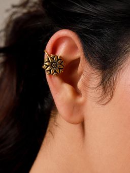 Voylla - Kusum Gold Bloom Bugadi Earrings