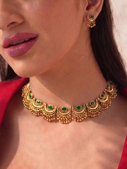 BINNI - Gold Lunar Verdance Necklace Set
