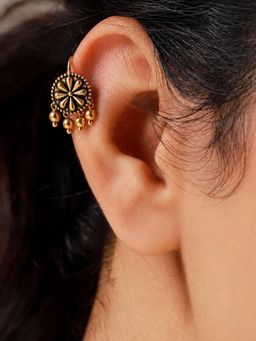 Voylla - Pushpika Antique Bloom Bugadi Earrings