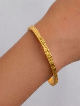 AQUASTREET - Bar Cuff Bracelet Anti-Tarnish Waterproof 18K Gold Plated for Women