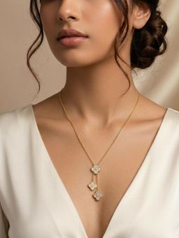 Kraft Smiths - Eternal Clover Drop Necklace