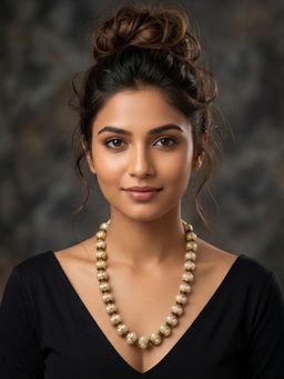 Kraft Smiths - Traditional Meenakari Pearl Mala Necklace