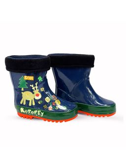 Little Surprise Box - Blue Deer Flexible Rubber Rain Gumboots