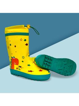 Little Surprise Box - Rock n Roll Dino Flexible Rubber Rain Gumboots