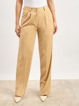 SALT Attire - Sway Beige High Rise Trousers