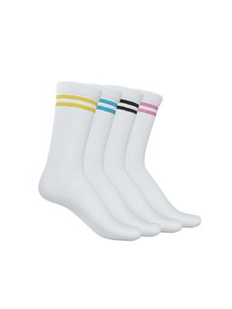 TalkingSox - Unisex Stripes Multi-Color Socks (Pack of 4)